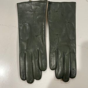 Alps Leather Gloves Green NWT